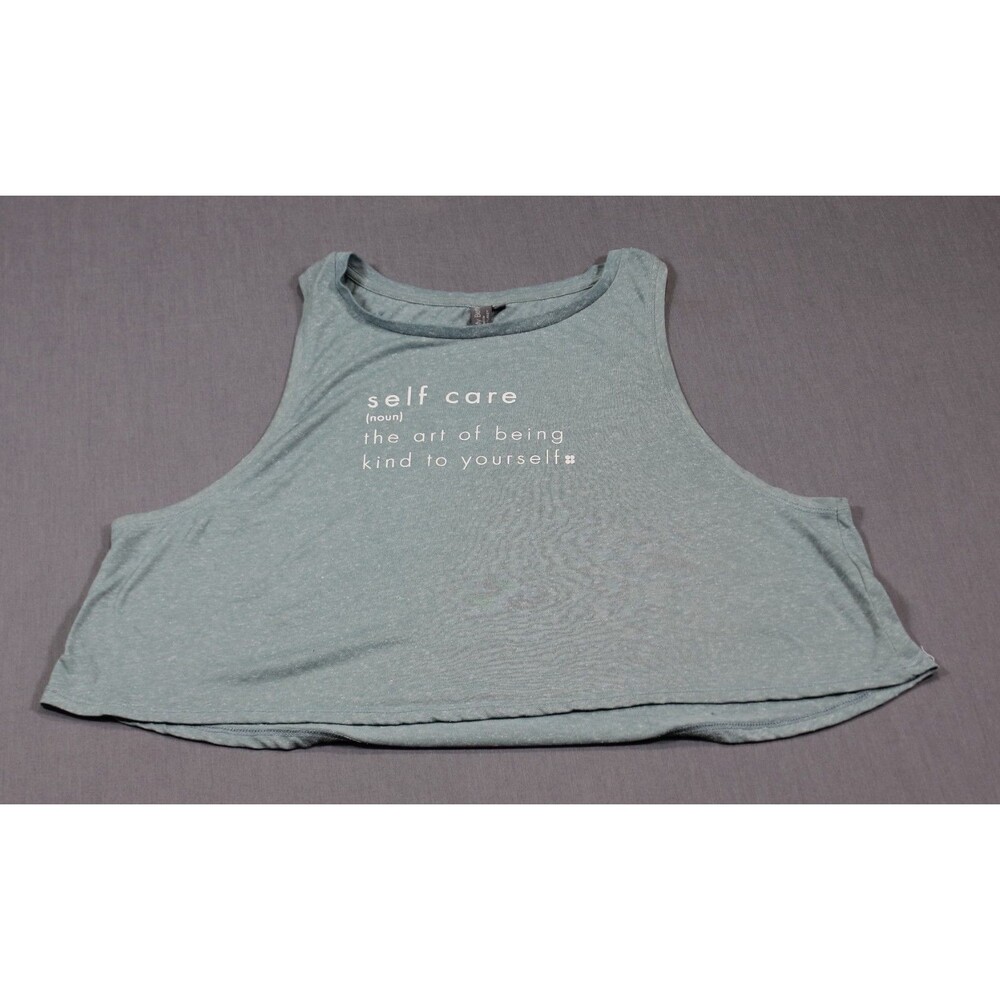 Sweaty Betty Women Loose fitting cropped muscle tank top light green XL